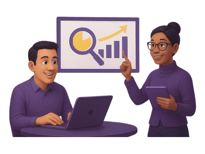 Graphique en croissance